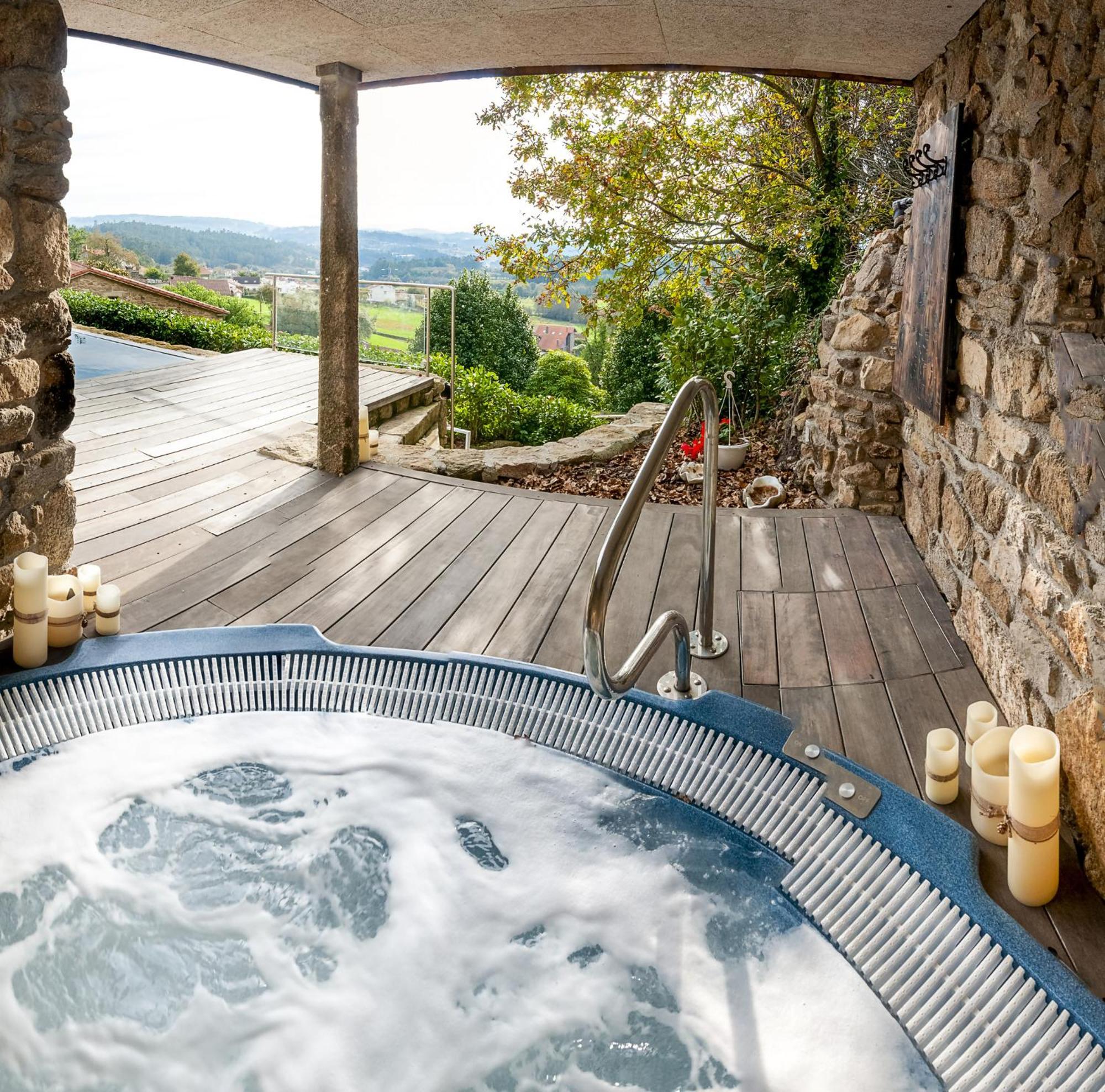 Вілла Casa Do Cebro Casa Con Piscina Y Jacuzzi Privados Сантьяго-де-Компостела Екстер'єр фото